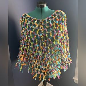 Handmade Multicolored Poncho